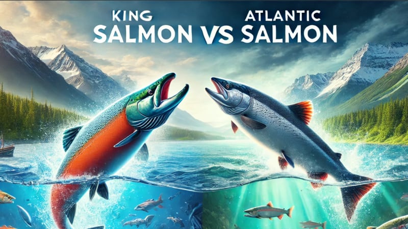 King Salmon vs Atlantic Salmon Comparison<br>